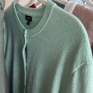 NINE WEST GREEN SWEATER